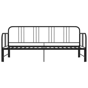 Telaio Divano Letto Estraibile Nero in Metallo 90x200 cm cod mxl 53908