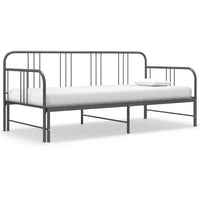 Telaio Divano Letto Estraibile Grigio in Metallo 90x200 cm cod mxl 50084