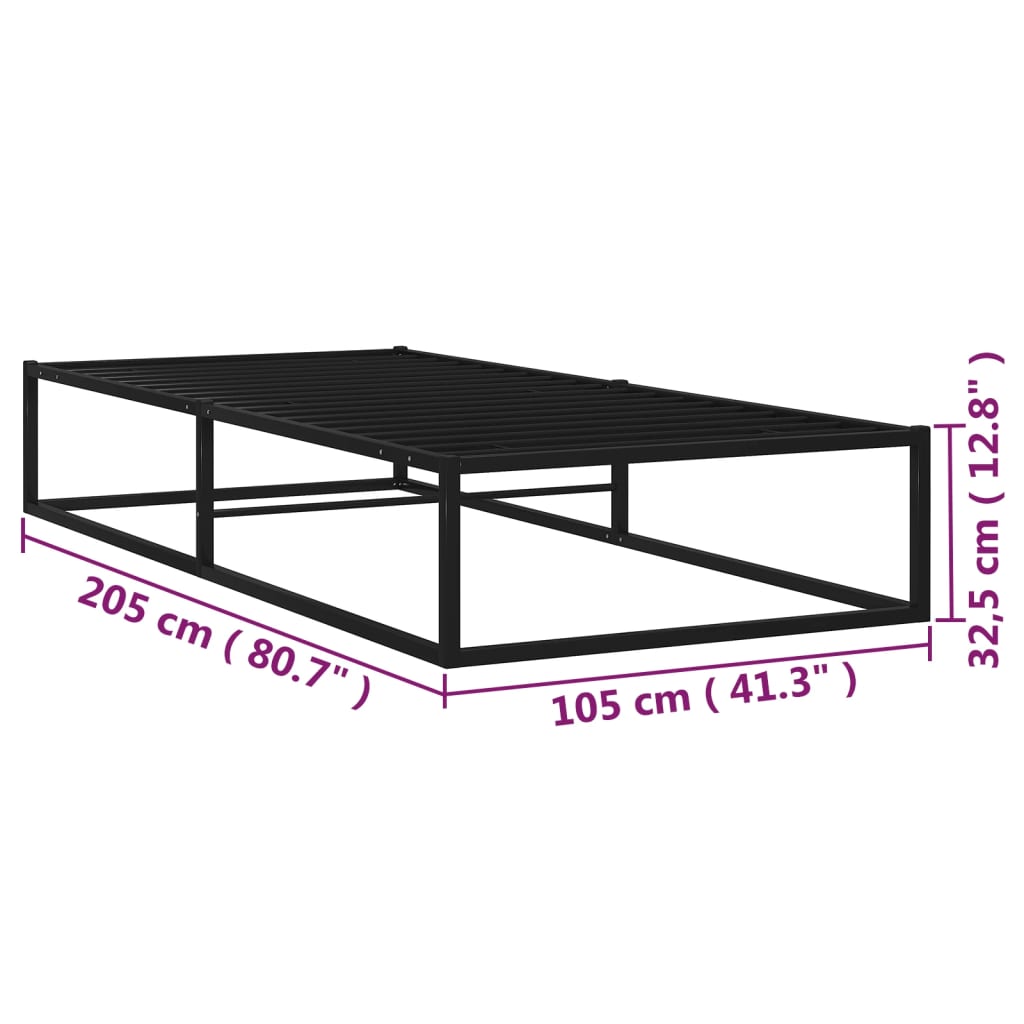 Giroletto Nero in Metallo 100x200 cm 324786