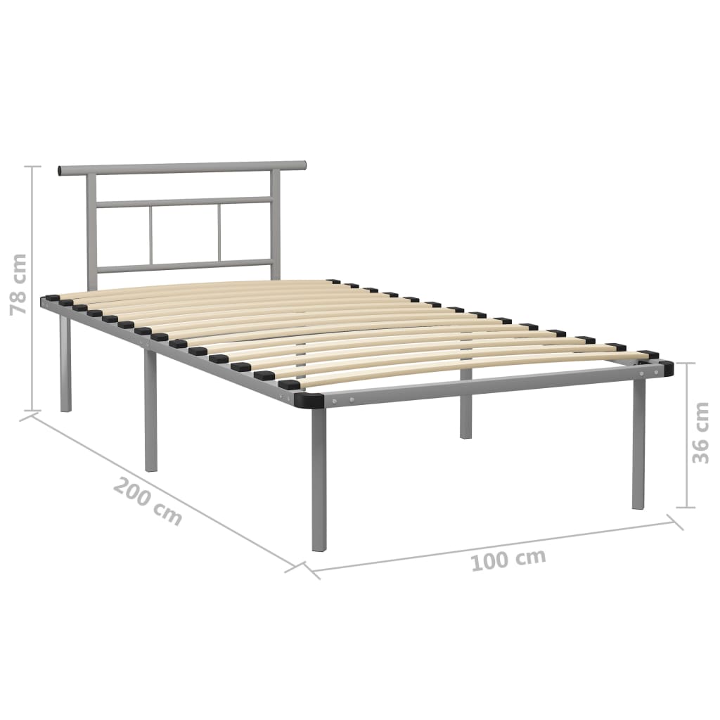 Giroletto Grigio in Metallo 100x200 cm 324825