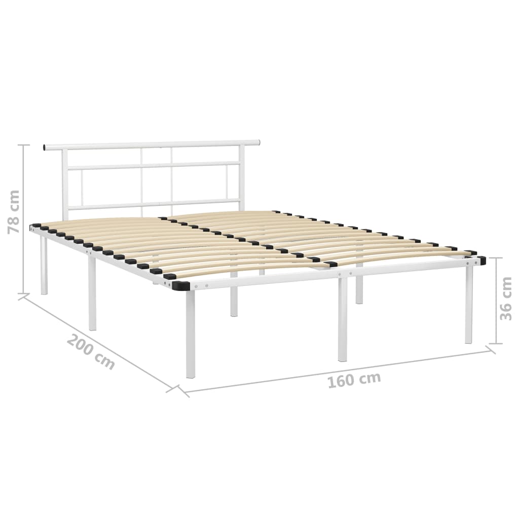 Giroletto Bianco in Metallo 160x200 cm 324833