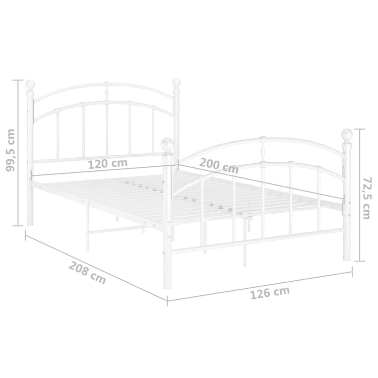 Giroletto Bianco in Metallo 120x200 cm cod mxl 46175