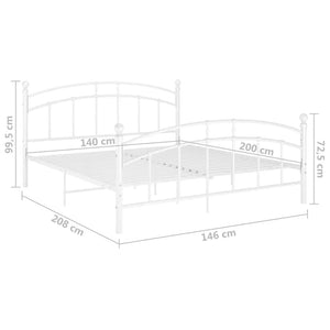 Giroletto Bianco in Metallo 140x200 cm cod mxl 62024