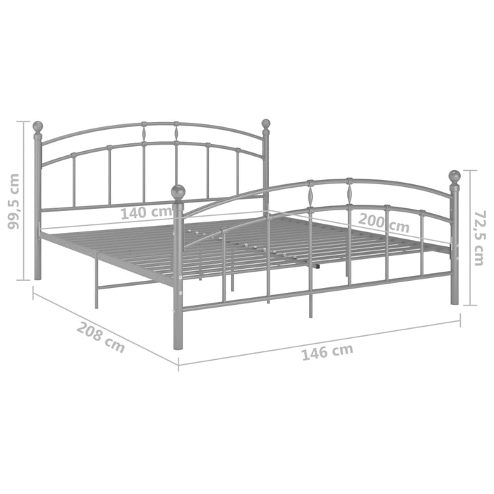 Giroletto Grigio in Metallo 140x200 cm cod mxl 56351