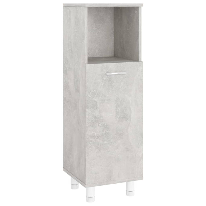 Set Mobili da Bagno 4 pz Grigio Cemento in Truciolato