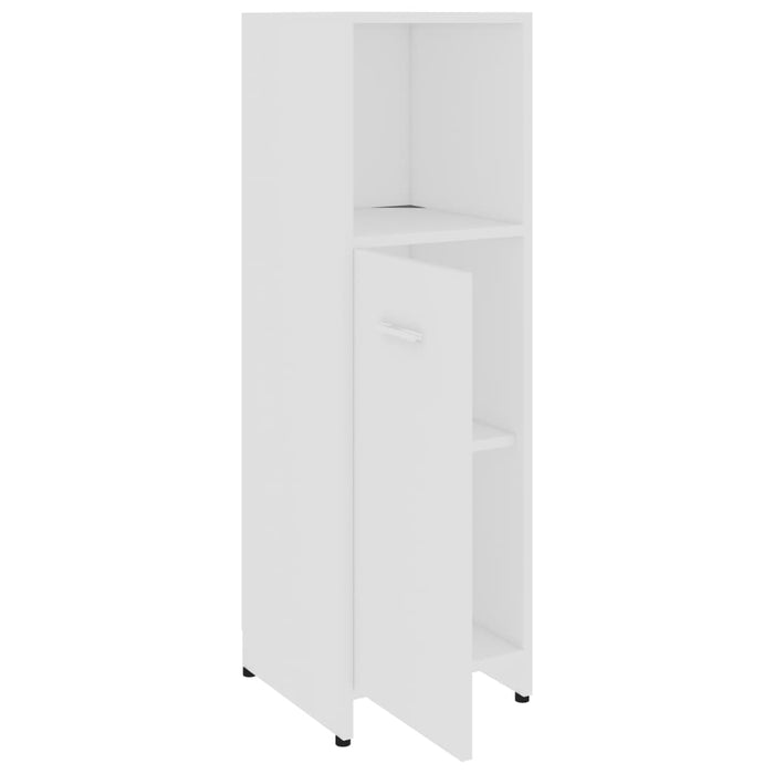 Set Mobili da Bagno 4 pz Bianco in Legno Multistrato 3056907