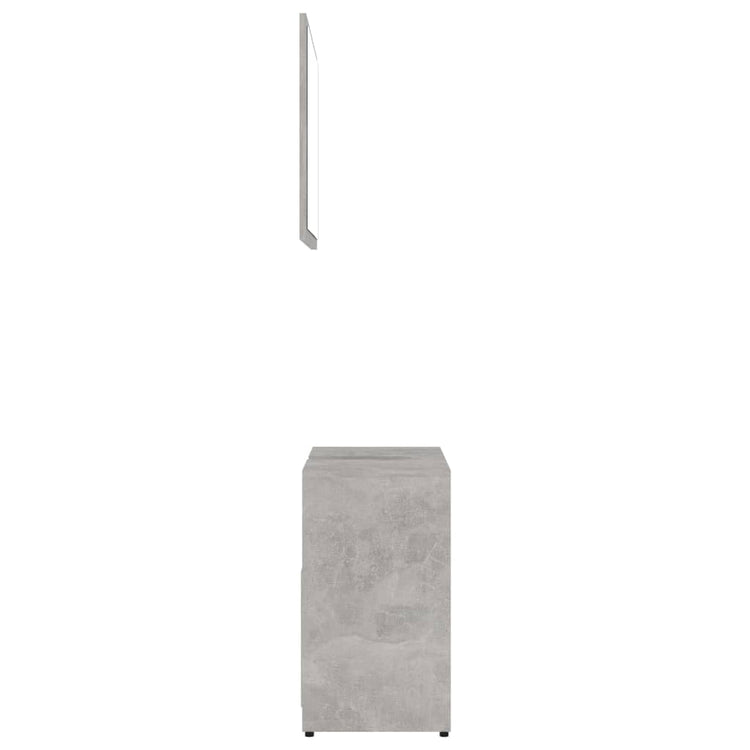 Set Mobili da Bagno 3 pz Grigio Cemento in Truciolato 3056929