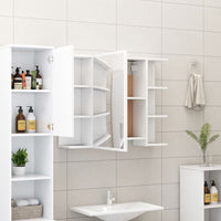 Set Mobili da Bagno 3 pz Bianco in Truciolato cod mxl 52789