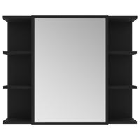 Set Mobili da Bagno 3 pz Nero in Truciolato 3056953