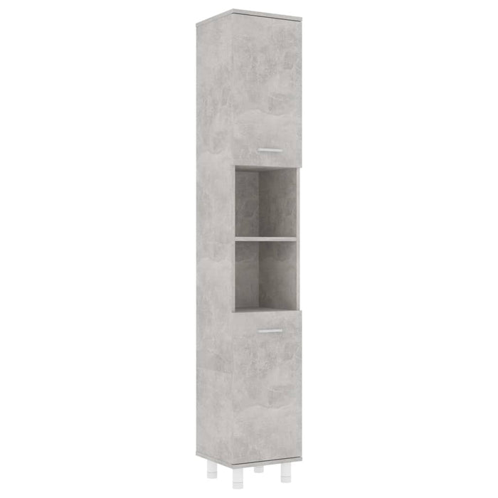 Set Mobili da Bagno 3 pz Grigio Cemento in Truciolato 3056956