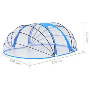 Calotta per Piscina Ovale 530x410x205 cm cod mxl 58349