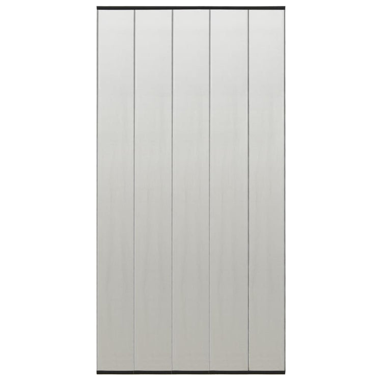 Zanzariera per Porta con 5 Sezioni a Rete Nera 120x240 cm cod mxl 54560