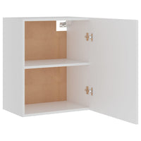 Armadi Sospesi 2 pz Bianchi 50x31x60 cm in Legno Multistrato 805078