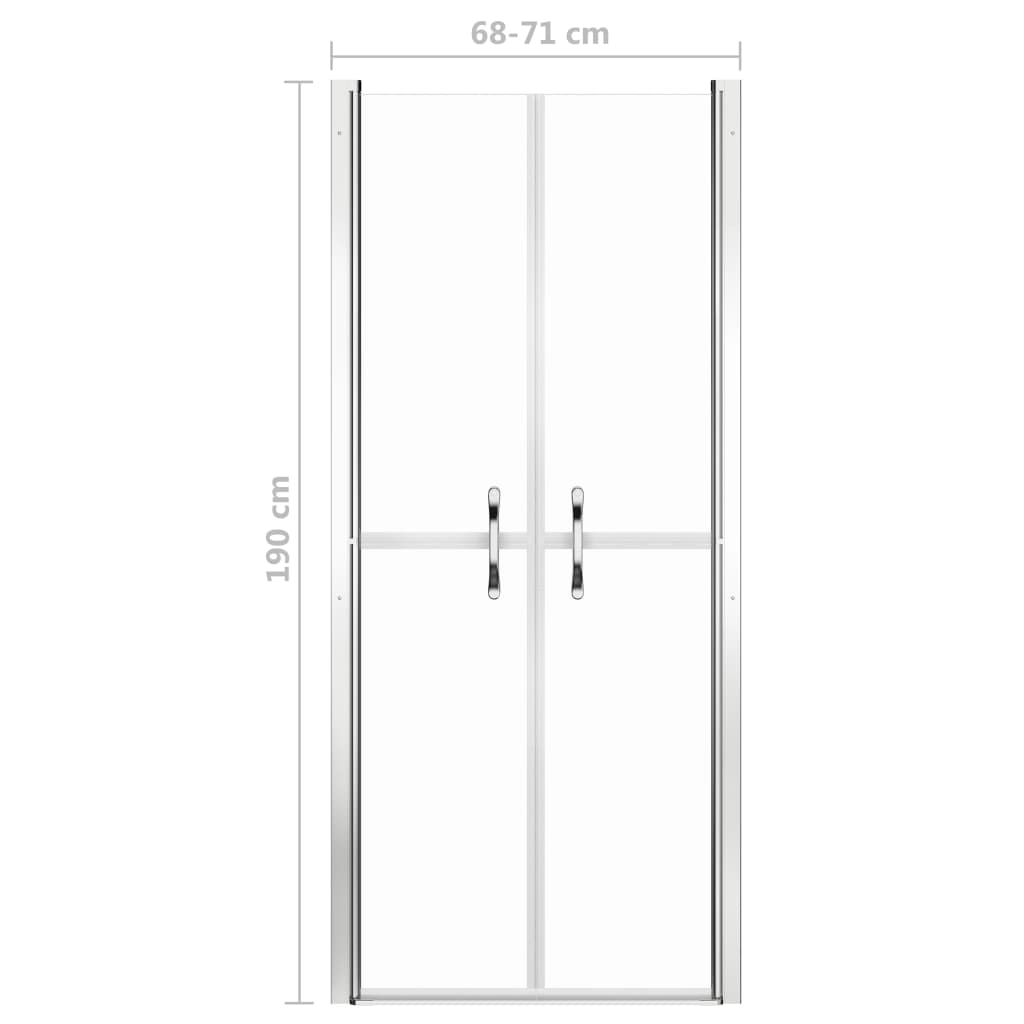 Porta per Doccia in ESG Trasparente 71x190 cm cod mxl 39999