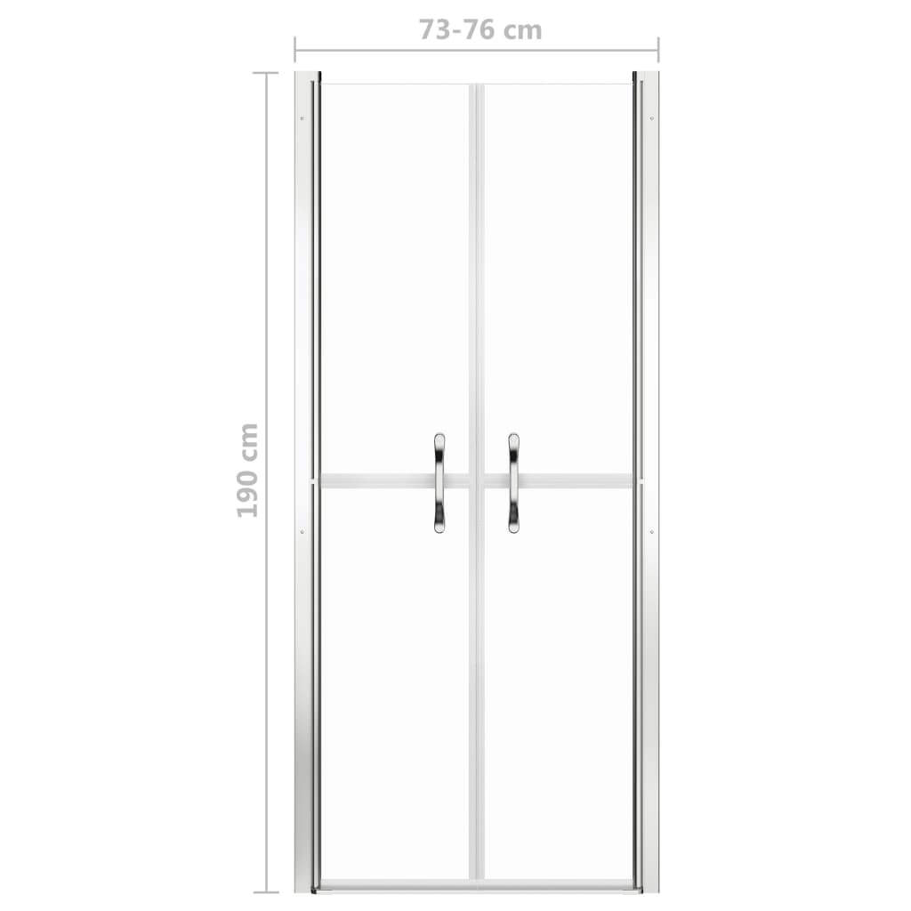 Porta per Doccia in ESG Trasparente 76x190 cm cod mxl 44608