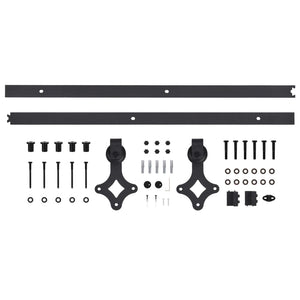 Porta Scorrevole con Set Hardware 80x210 cm in Legno di Pino 3057487