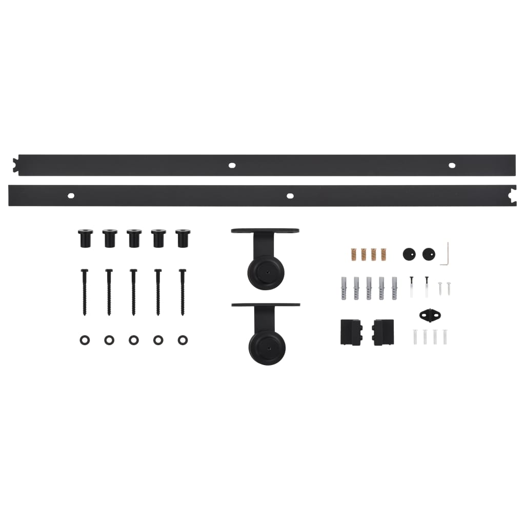 Porta Scorrevole con Set Hardware 100x210 cm in Legno di Pino 3057503