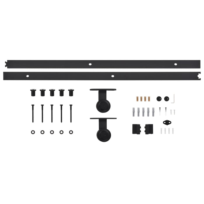 Porta Scorrevole con Set Hardware 100x210 cm in Legno di Pino 3057503