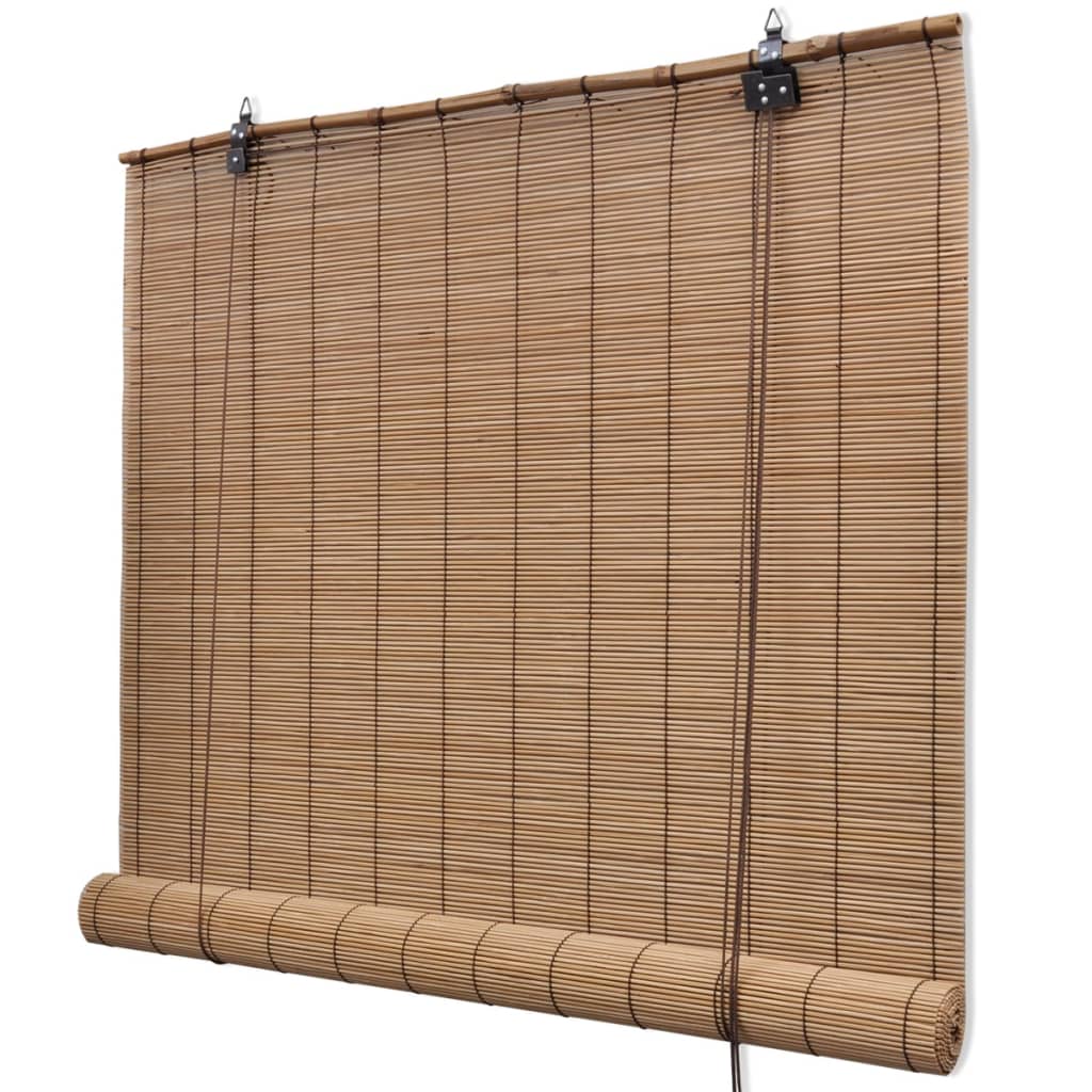 Tende a Rullo in Bambù 2pz 80x160cm Marroni 3057518