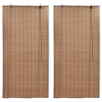 Tende Oscuranti in Bambù 2 pz 150 x 220 cm Marroni cod mxl 53383