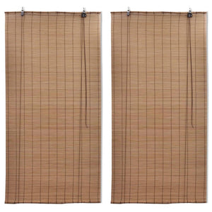 Tende Oscuranti in Bambù 2 pz 150 x 220 cm Marroni cod mxl 53383