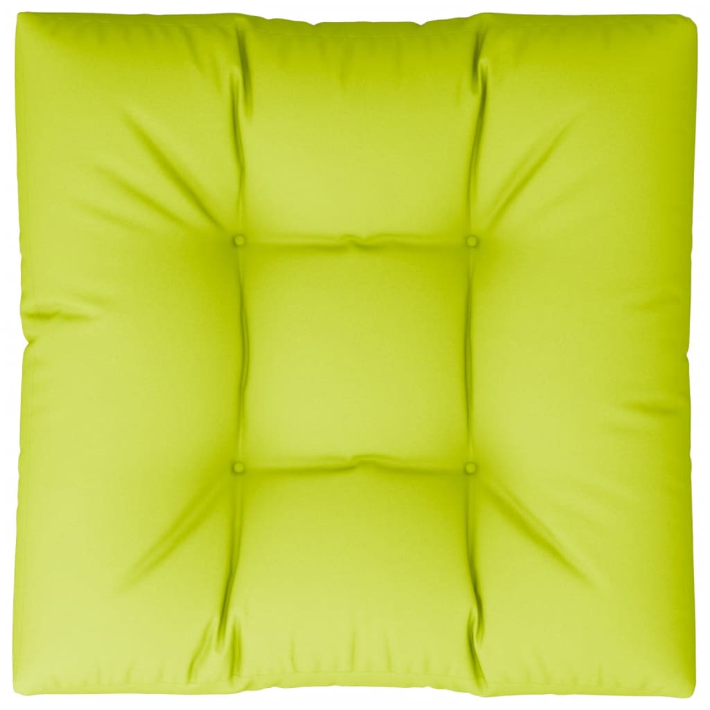 Cuscino per Pallet Verde Brillante 70x70x12 cm in Tessuto 314399