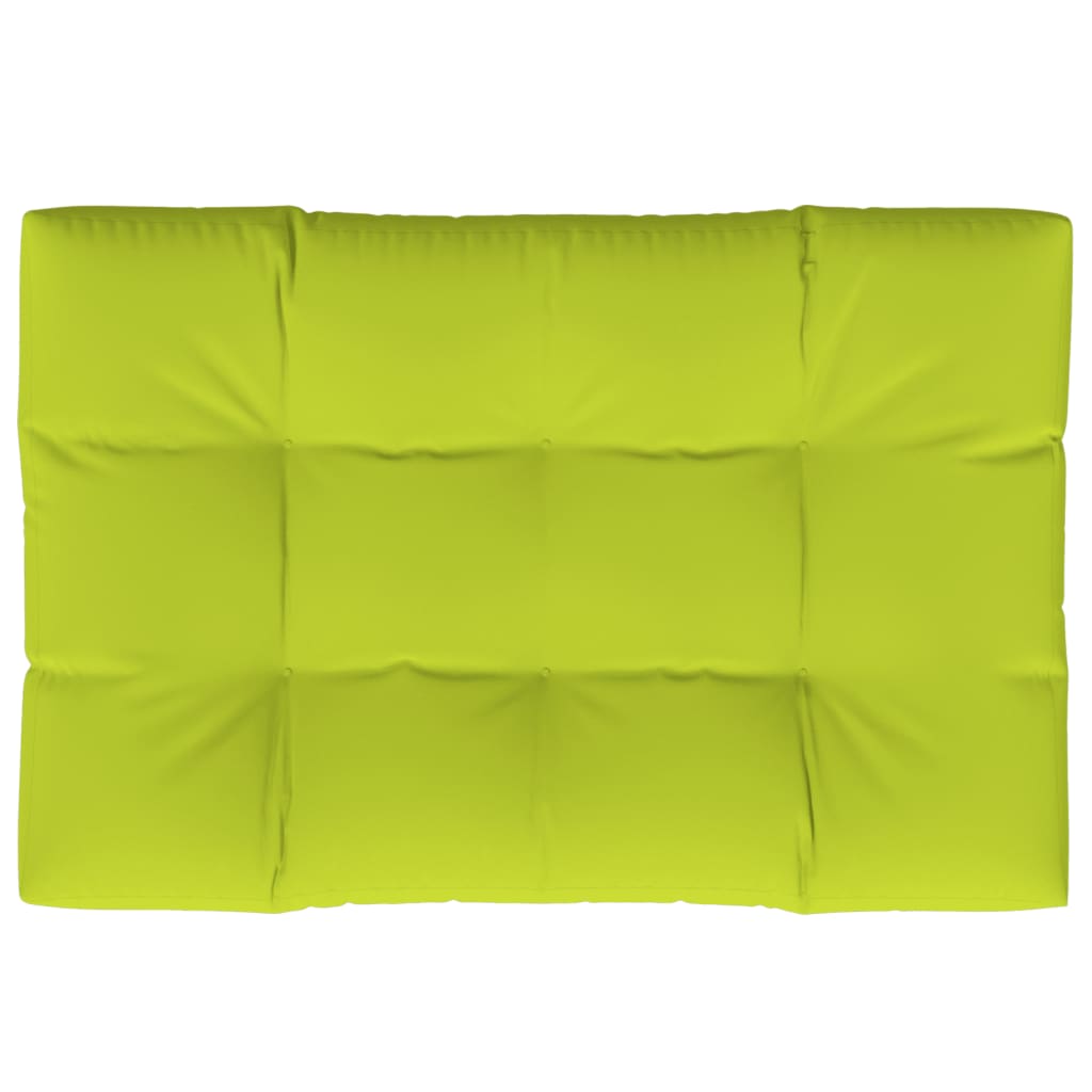 Cuscino per Pallet Verde Brillante 120x80x12 cm in Tessuto 314420