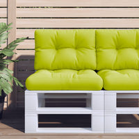 Cuscino per Pallet Verde Brillante 60x40x12 cm in Tessuto 314445