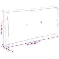 Cuscino per Pallet Crema 80x40x12 cm in Tessuto 314464