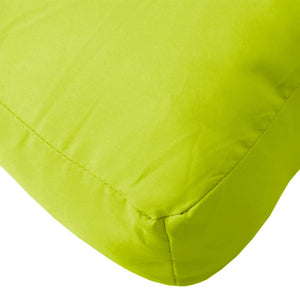 Cuscino per Pallet Verde Brillante 80x40x10 cm in Tessuto 314470