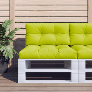 Cuscino per Pallet Verde Brillante 80x40x10 cm in Tessuto 314470