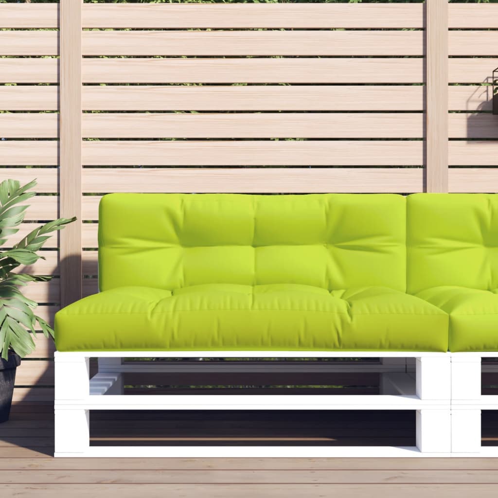 Cuscino per Pallet Verde Brillante 120x40x12 cm in Tessuto 314480