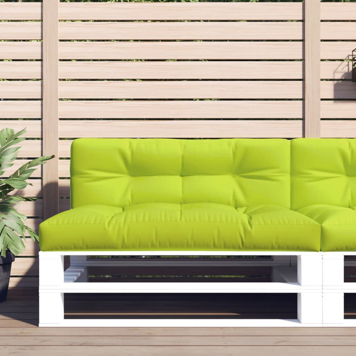 Cuscino per Pallet Verde Brillante 120x40x12 cm in Tessuto 314480