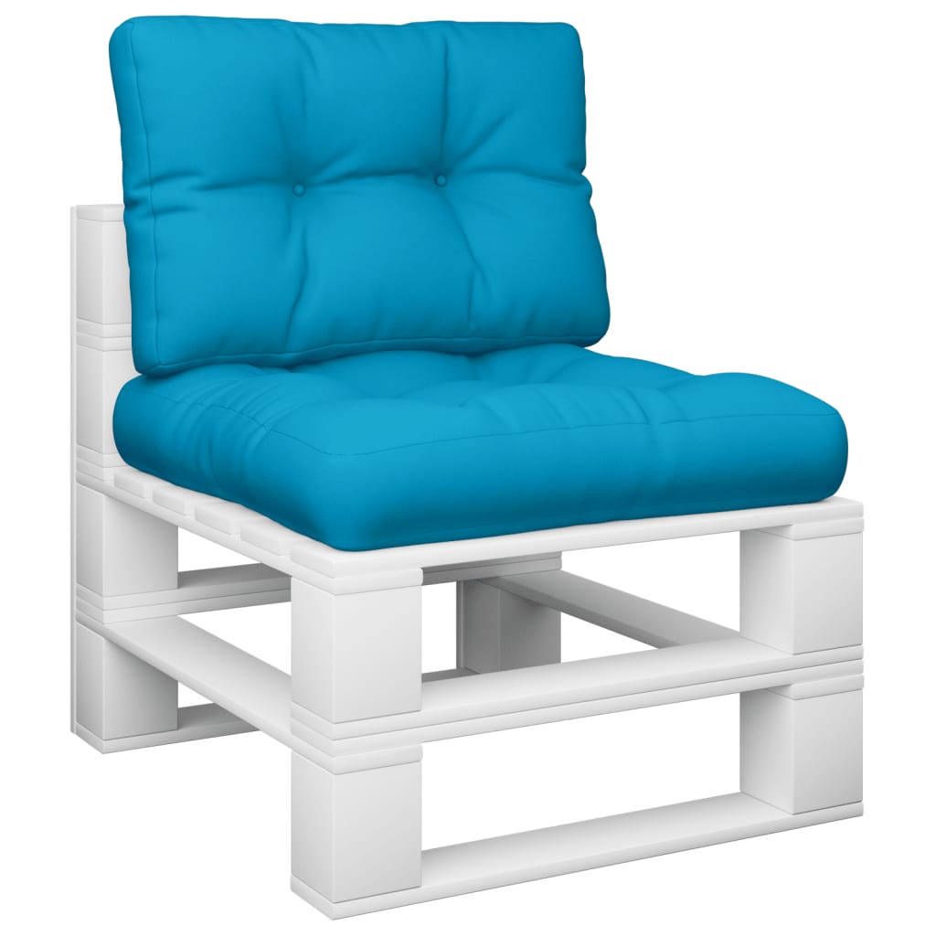 Cuscini per Pallet 2 pz Blu in Tessuto 314502