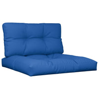 Cuscini per Pallet 2 pz Blu Reale in Tessuto 314523