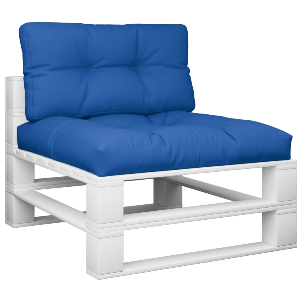 Cuscini per Pallet 2 pz Blu Reale in Tessuto 314523