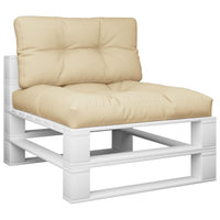 Cuscini per Pallet 2 pz Beige in Tessuto 314531