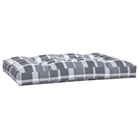 Cuscini per Divano Pallet 2 pz Grigio Motivo a Quadri cod mxl 68277