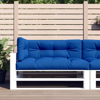 Cuscini per Pallet 3 pz Blu Reale in Tessuto 314568