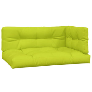 Cuscini per Pallet 3 pz Verde Intenso in Tessuto 314569