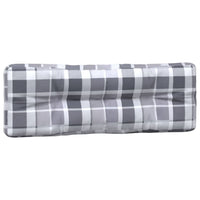 Cuscini per Divano Pallet 3 pz Grigio Motivo a Quadri cod mxl 67992