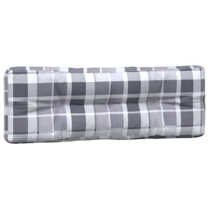 Cuscini per Divano Pallet 3 pz Grigio Motivo a Quadri cod mxl 67992