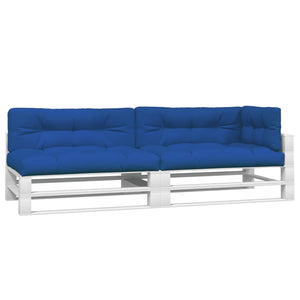 Cuscini per Pallet 5 pz Blu Reale in Tessuto 314583