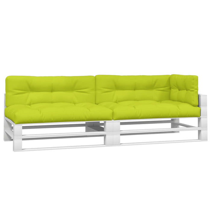 Cuscini per Pallet 5 pz Verde Intenso in Tessuto 314584