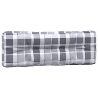 Cuscini per Divano Pallet 5 pz Grigio Motivo a Quadri cod mxl 68369