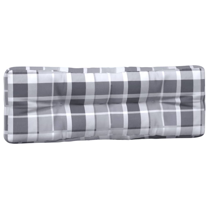 Cuscini per Divano Pallet 5 pz Grigio Motivo a Quadri cod mxl 68369