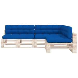 Cuscini per Divano Pallet 7 pz Blu Reale