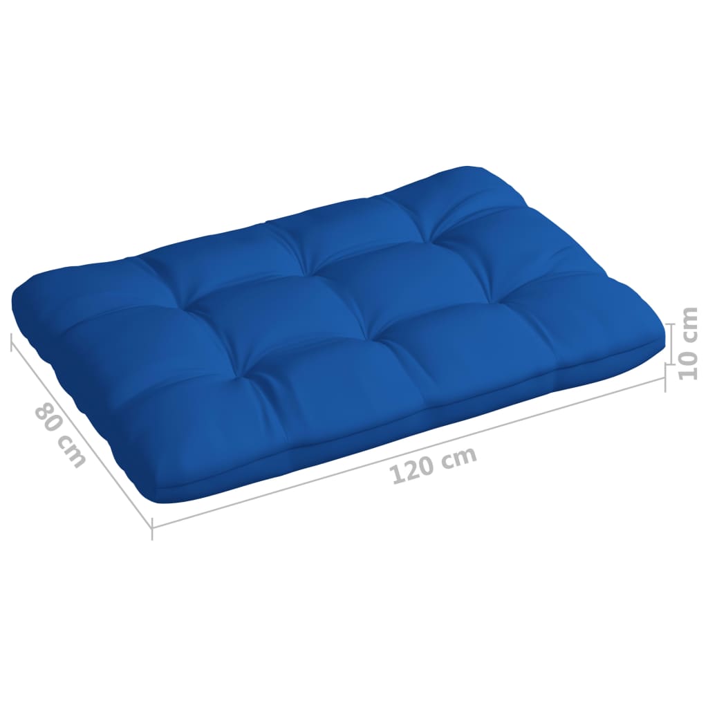 Cuscini per Divano Pallet 7 pz Blu Reale