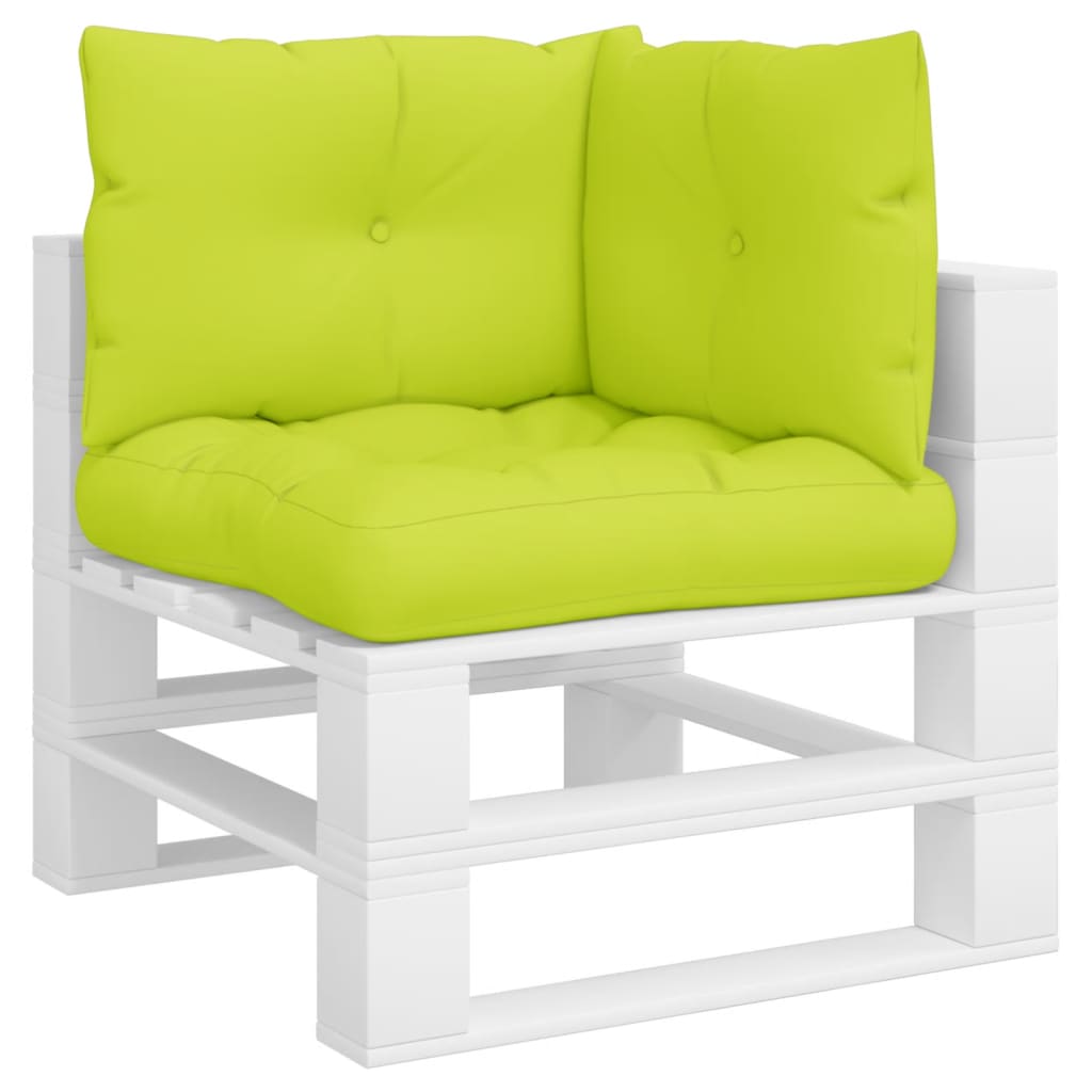 Cuscini per Pallet 3 pz Verde Intenso in Tessuto 314624