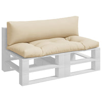 Cuscini per Pallet 2 pz Beige in Tessuto 314649